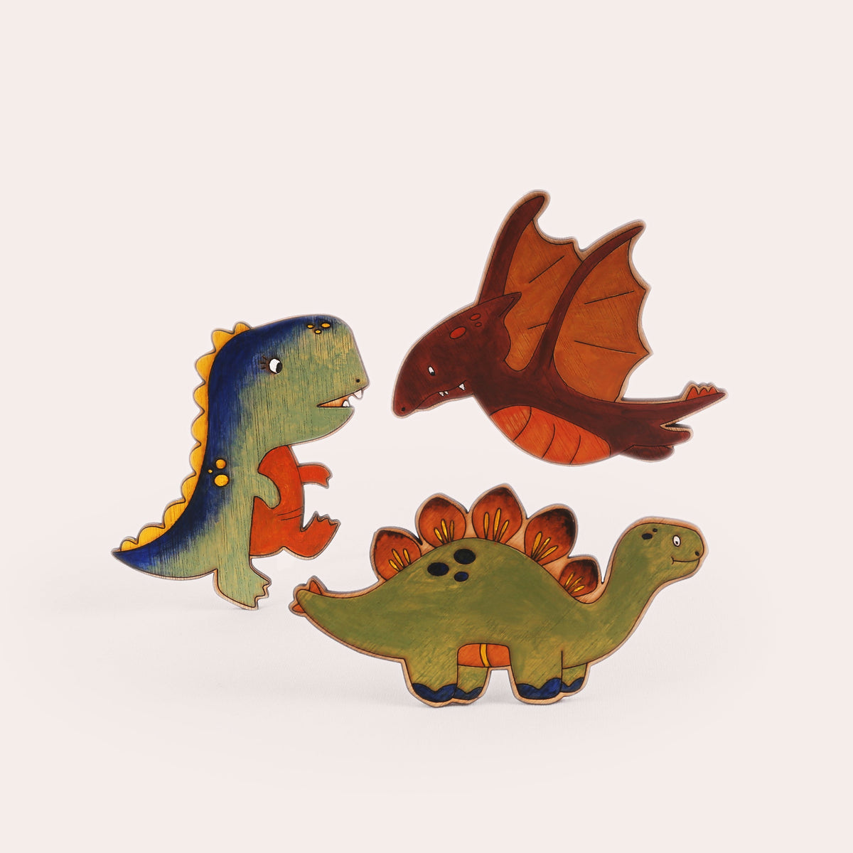 Paint Your Own Wooden Dinosaurs Kit