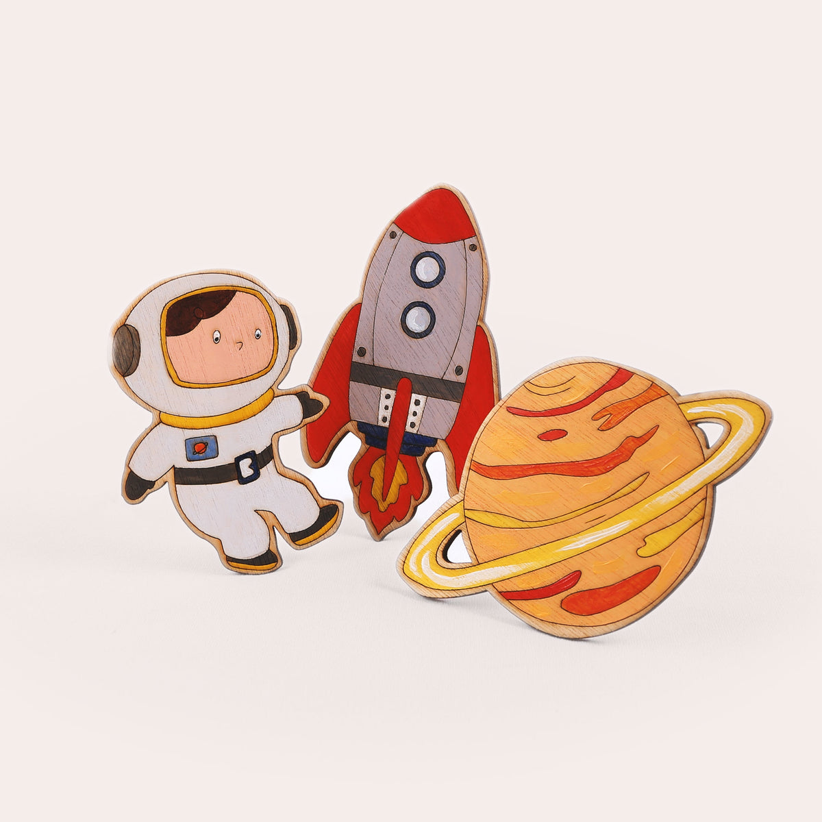 Paint Your Own Wooden Space Explorers Kit