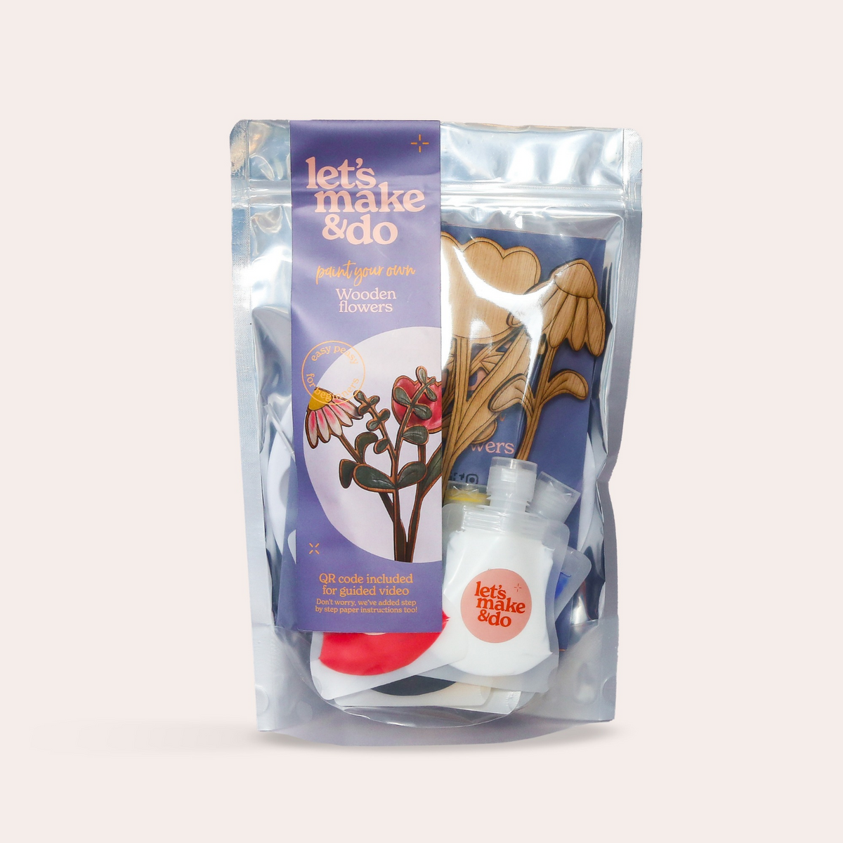 Paint Your Own Wooden Flowers Kit