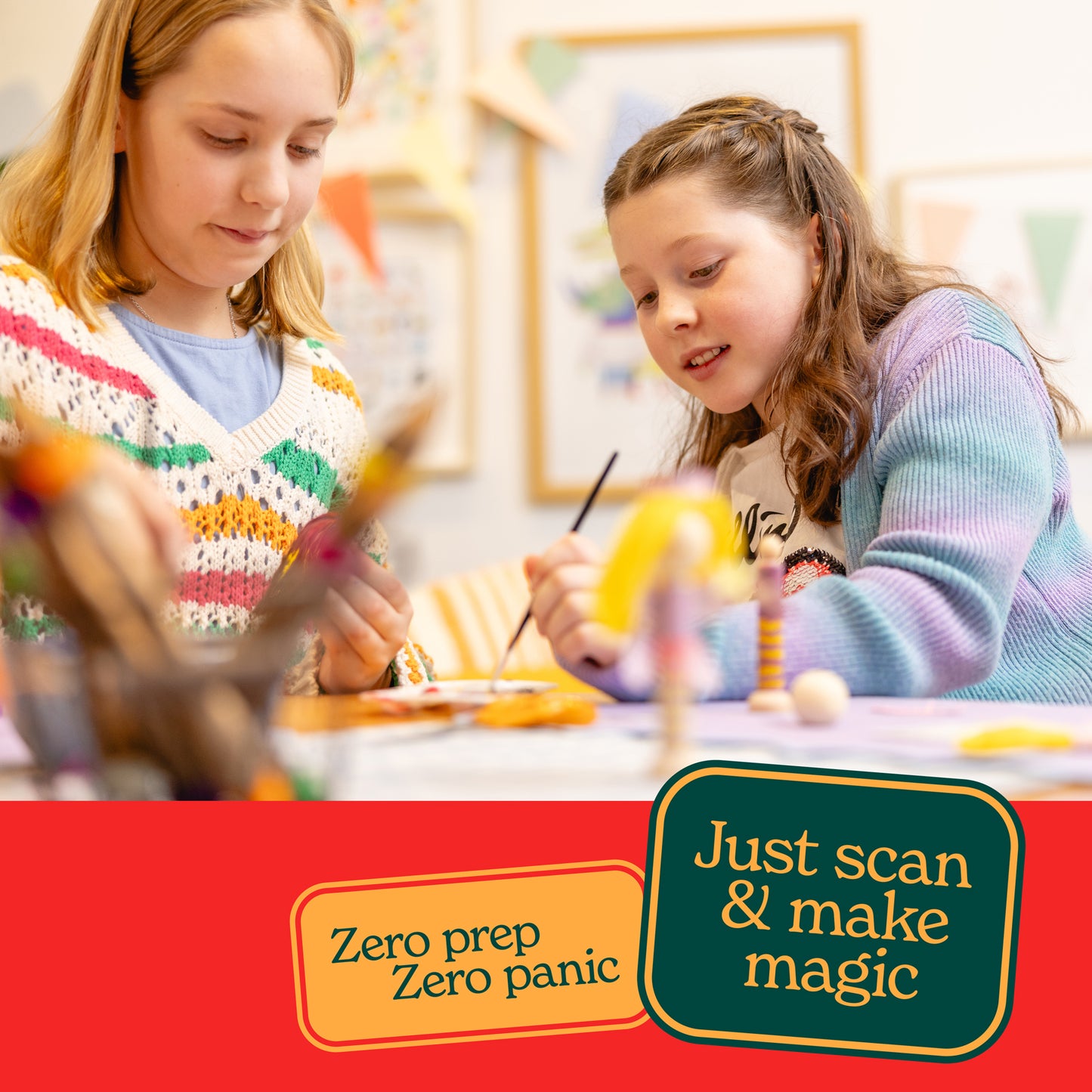 Create Your Own Santa Wooden Peg Doll Kit