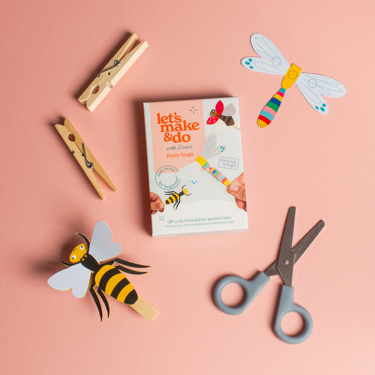 Make It Move - Busy Bugs Craft Kit for Kids