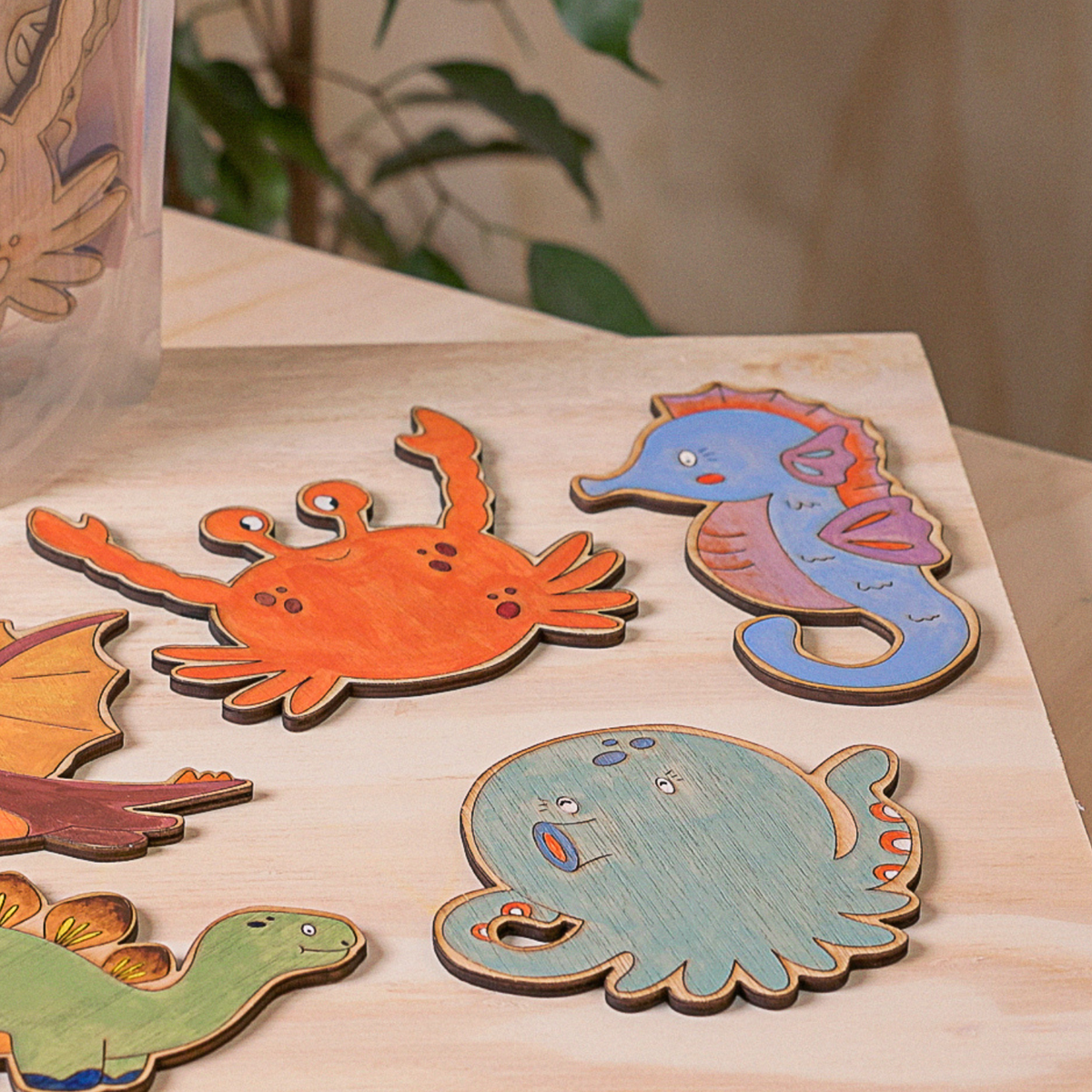 Paint Your Own Wooden Sea Creatures Kit