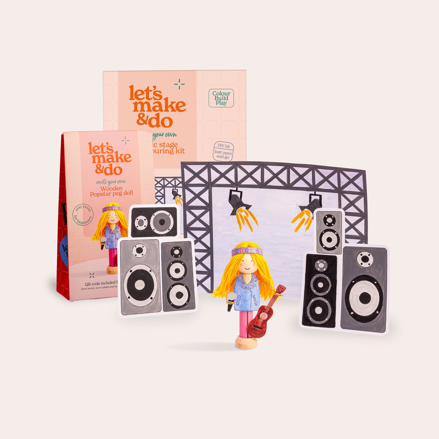 Make Your Own Popstar And Music Stage Creative Craft Set