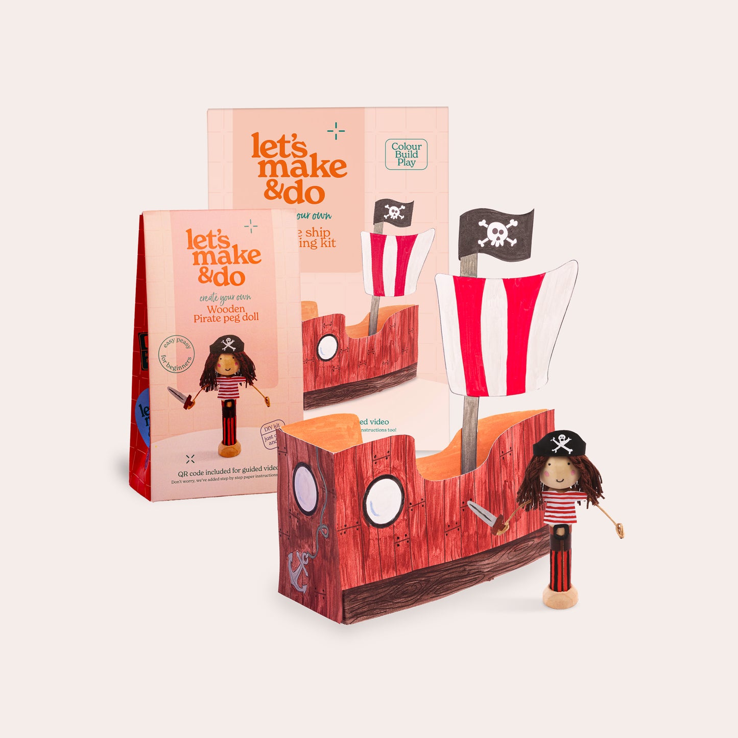 Make Your Own Pirate And Pirate Ship Creative Craft Set