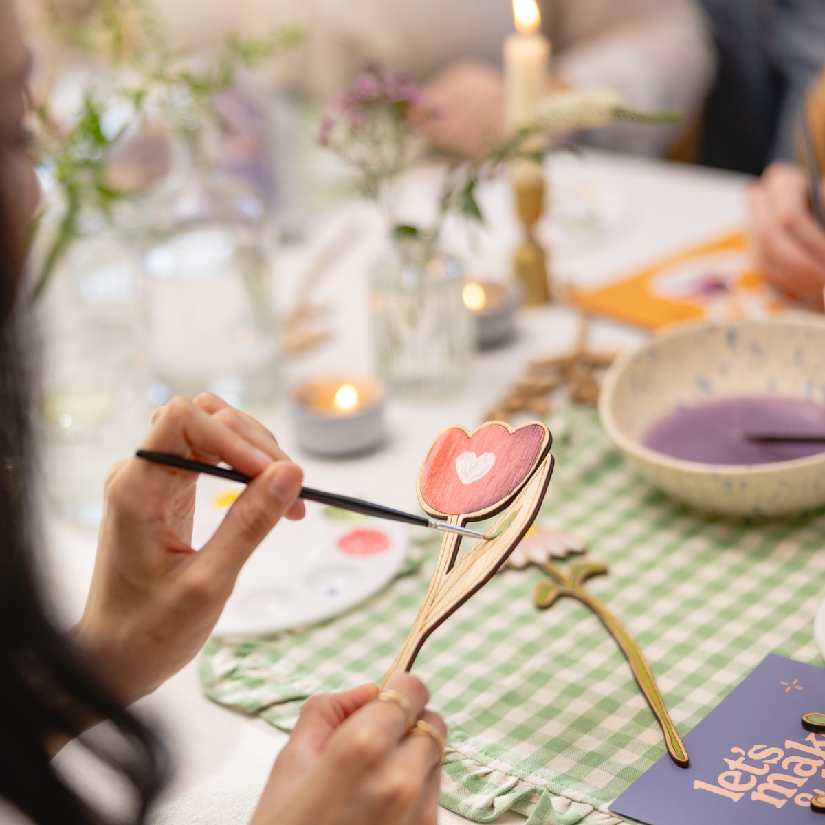 Paint Your Own Wooden Flowers Kit