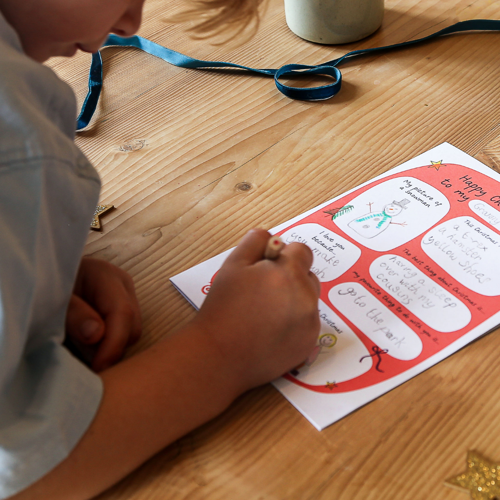 DIY Personalisable Keepsake Christmas Card From Children