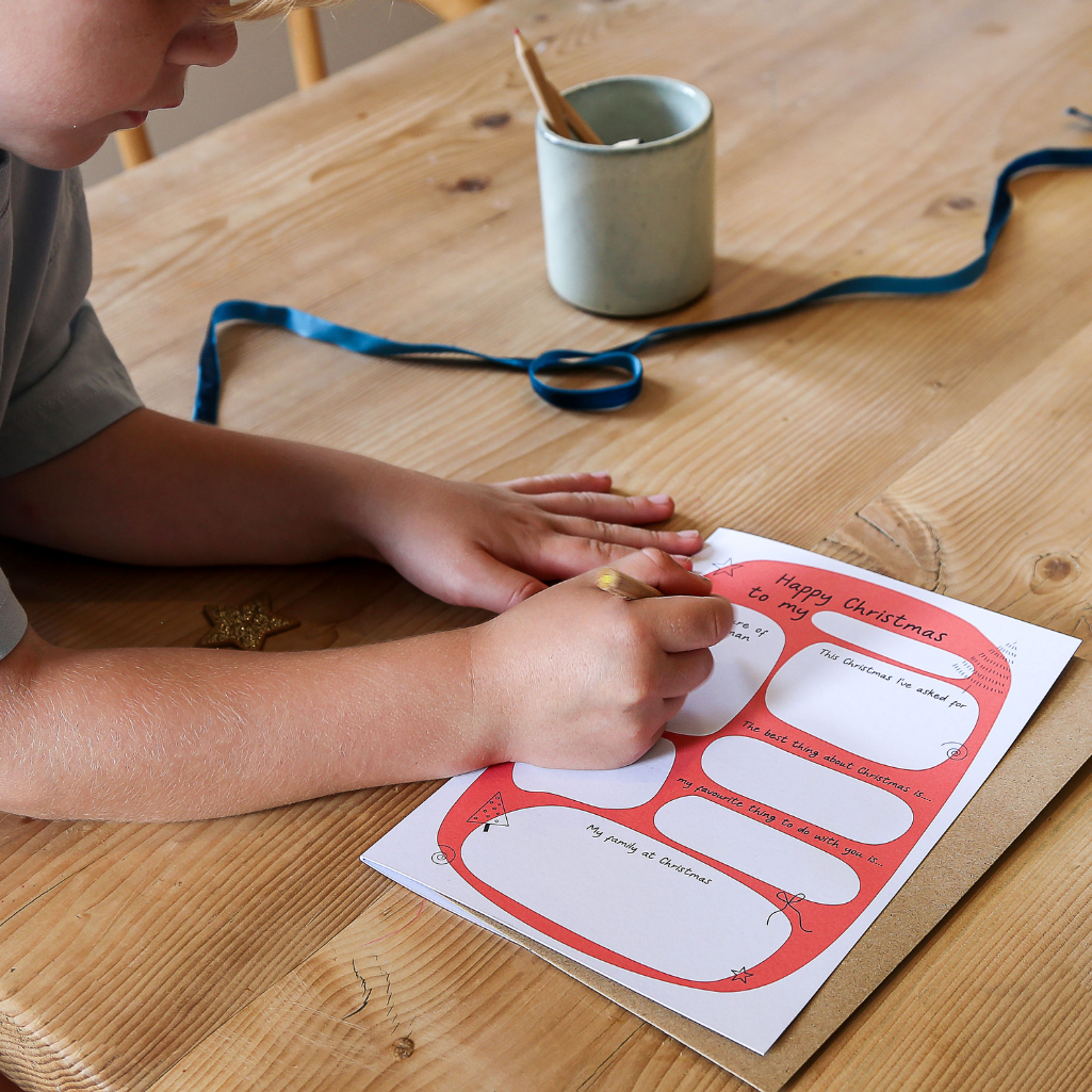 DIY Personalisable Keepsake Christmas Card From Children