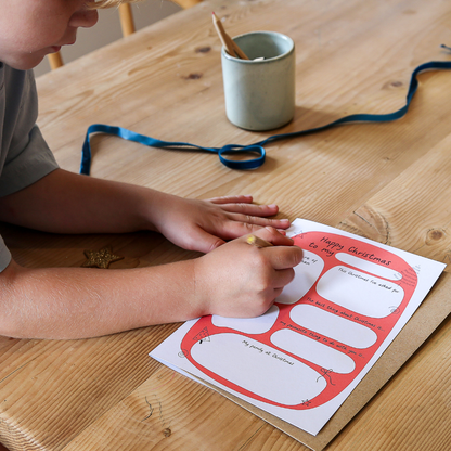 DIY Personalisable Keepsake Christmas Card From Children