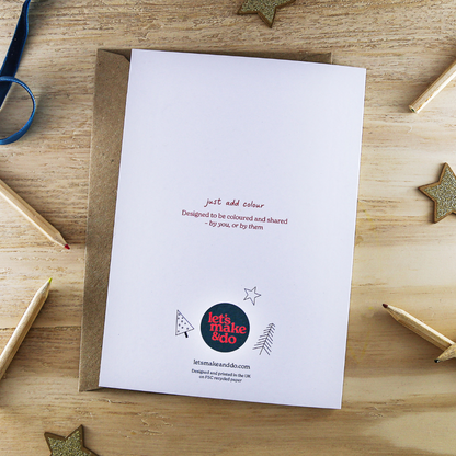 DIY Personalisable Keepsake Christmas Card From Children
