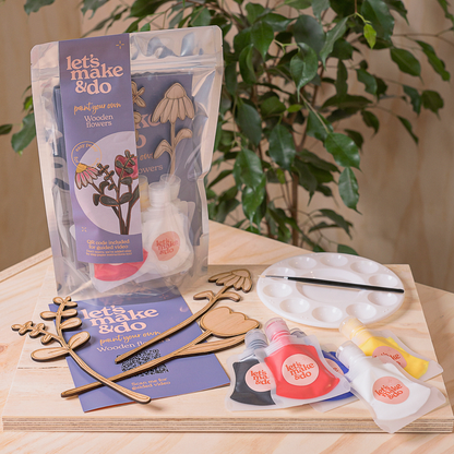 Paint Your Own Wooden Flowers Kit