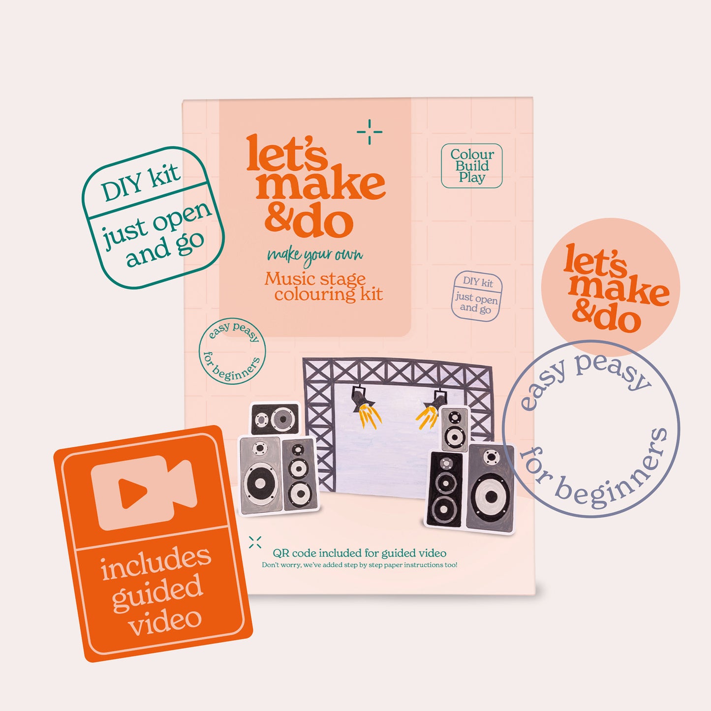 Make Your Own Popstar And Music Stage Creative Craft Set