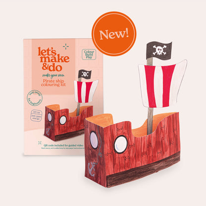 Pirate Ship Colouring Kit