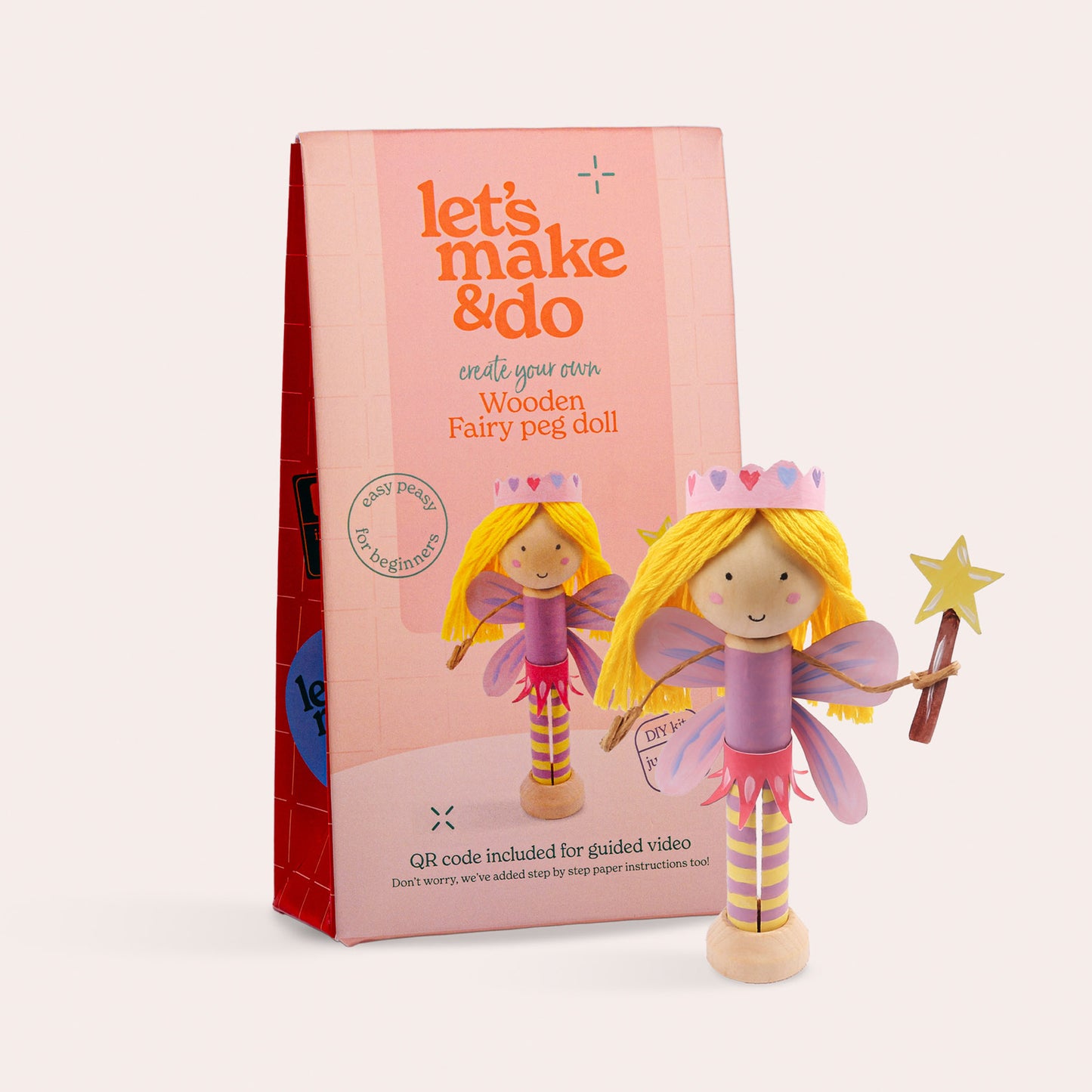 Create Your Own Fairy Wooden Peg Doll Kit
