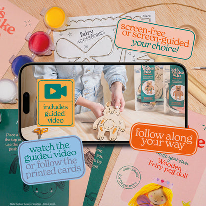 Create Your Own Fairy Wooden Peg Doll Kit