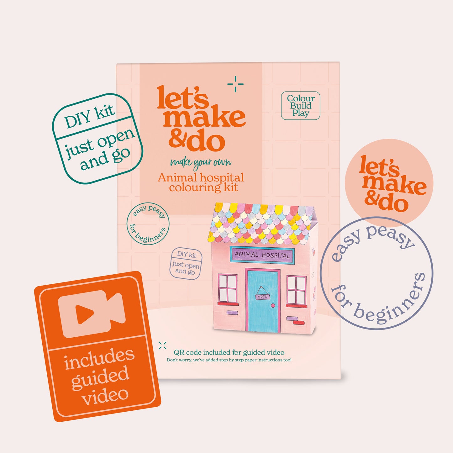 Make Your Own Vet And Animal Hospital Creative Craft Set