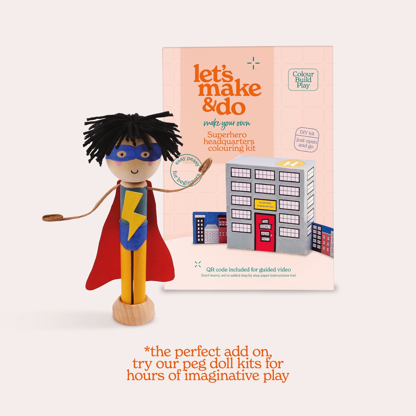 Superhero Headquarters Colouring Kit