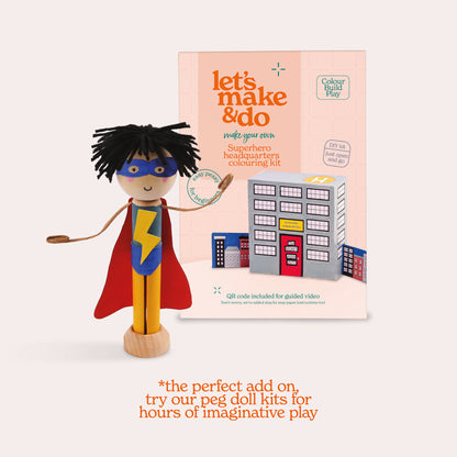 Superhero Headquarters Colouring Kit