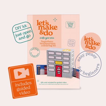 Make Your Own Superhero And Superhero Headquarters Creative Craft Set
