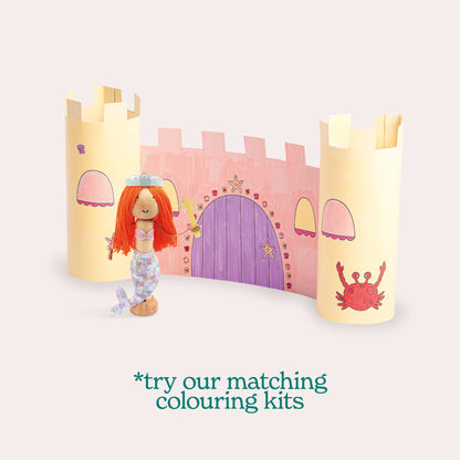 Create Your Own Mermaid Wooden Peg Doll Kit