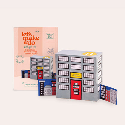 Make Your Own Superhero And Superhero Headquarters Creative Craft Set