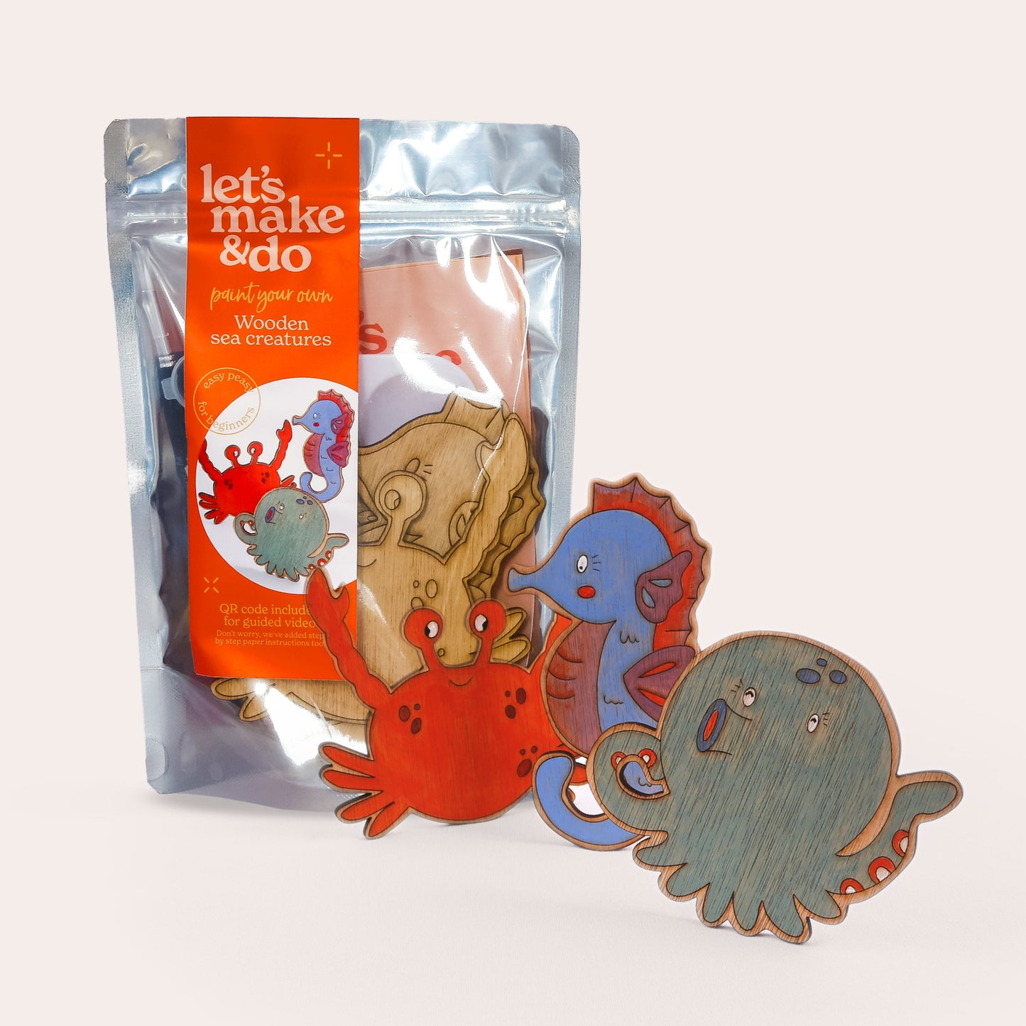 Paint Your Own Wooden Sea Creatures Kit