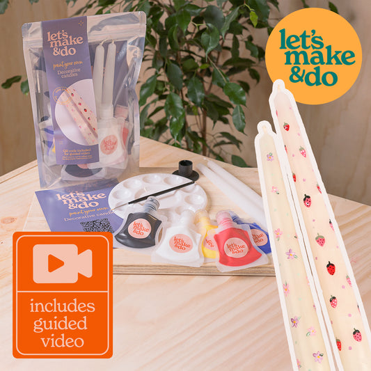 Paint Your Own Decorative Candles Kit