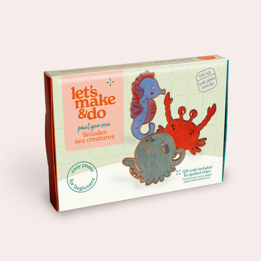 Paint Your Own Wooden Sea Creatures Kit