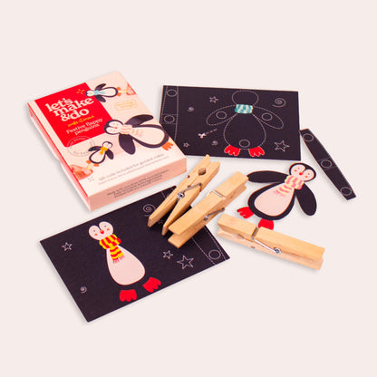 Make It Move - Festive Flappy Penguins Craft Kit for Kids