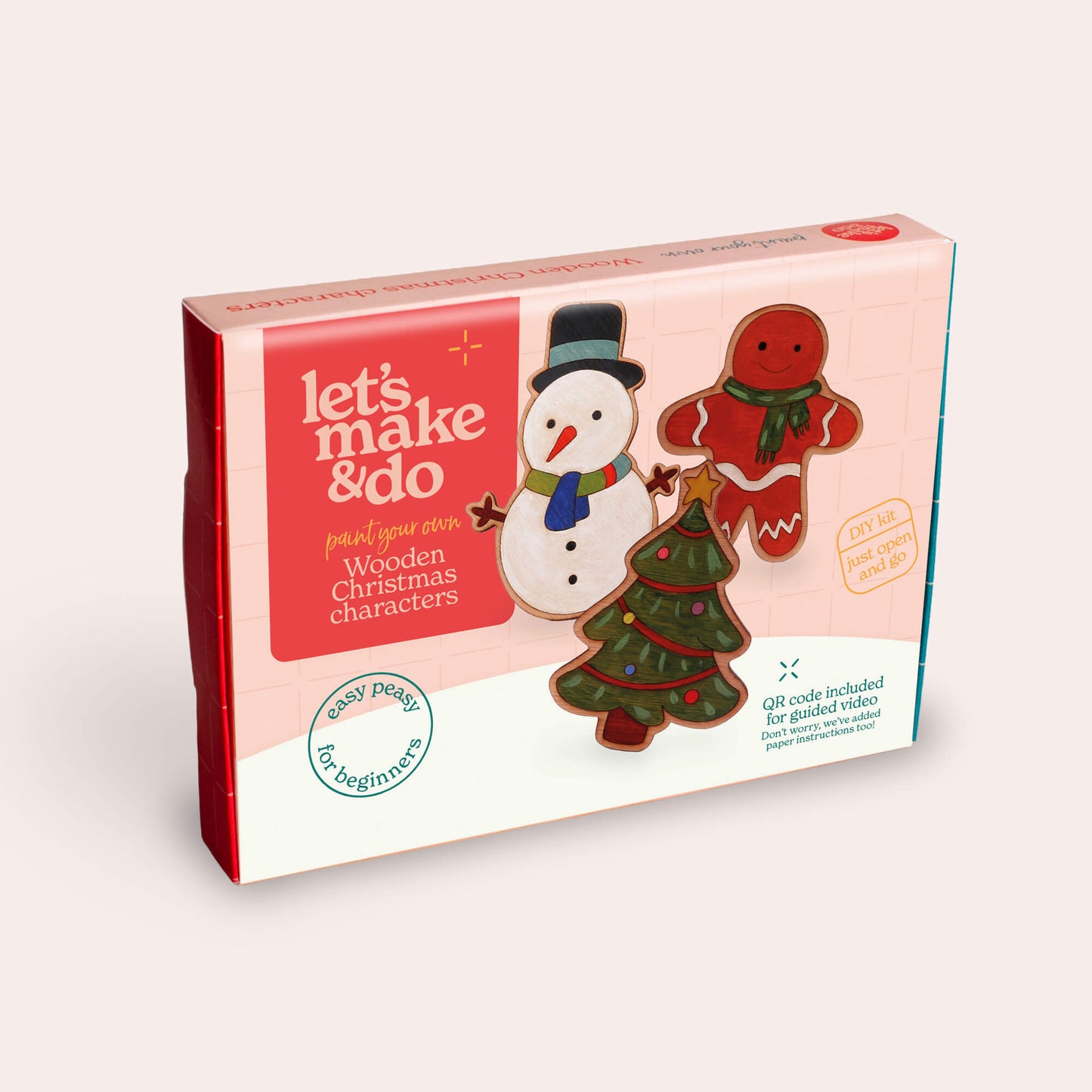 Paint Your Own Wooden Christmas Characters Kit