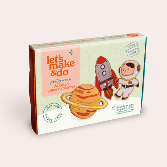Paint Your Own Wooden Space Explorers Kit