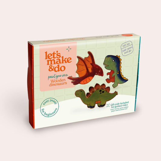 Paint Your Own Wooden Dinosaurs Kit