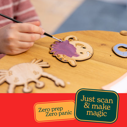 Paint Your Own Wooden Christmas Characters Kit
