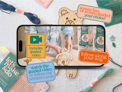 Let's Make & Do Learn To Sew Bear Kit