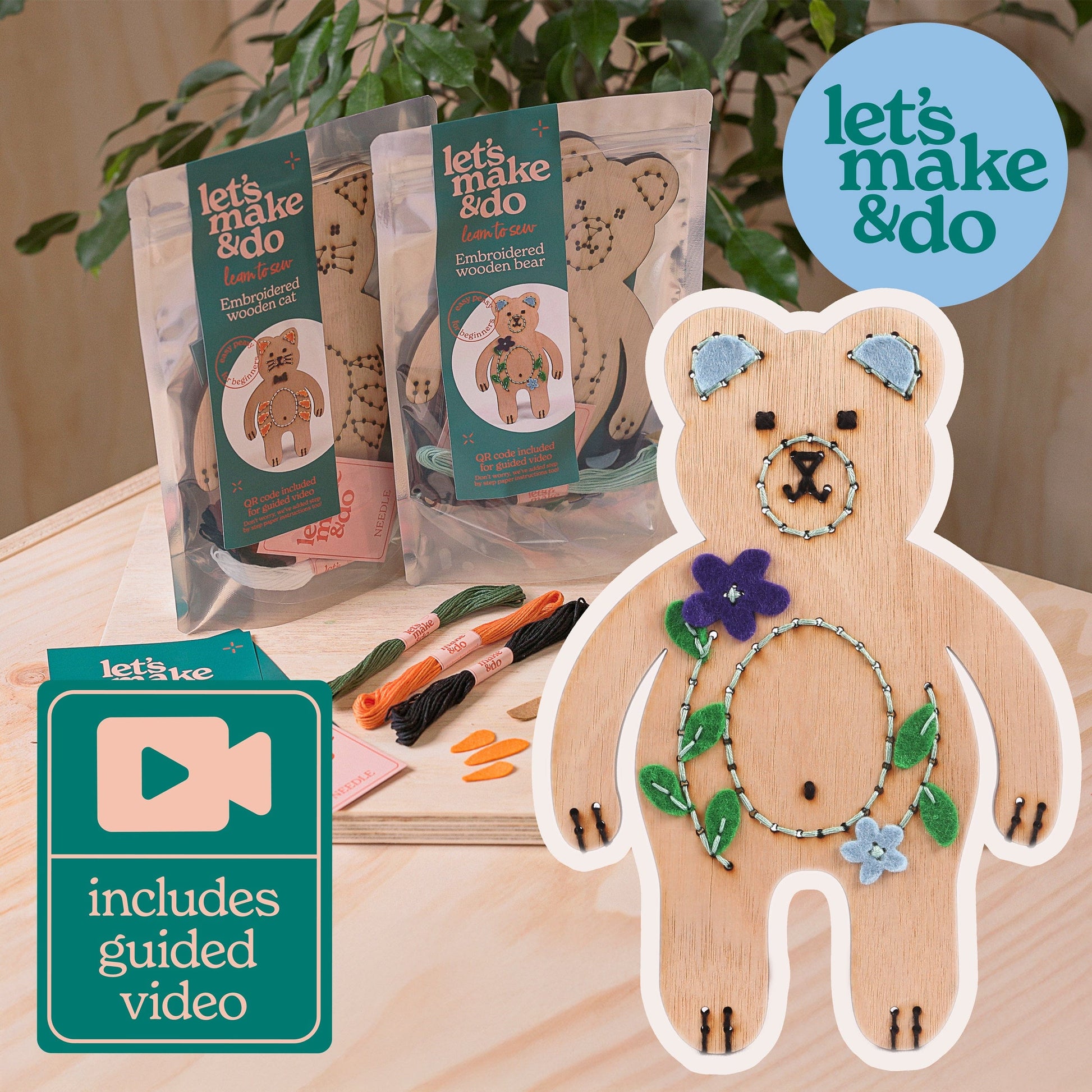 Let's Make & Do Learn To Sew Bear Kit
