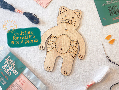 Let's Make & Do  Learn To Sew Cat Kit
