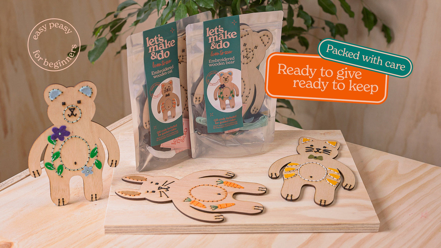 Let's Make & Do  Learn To Sew Cat Kit