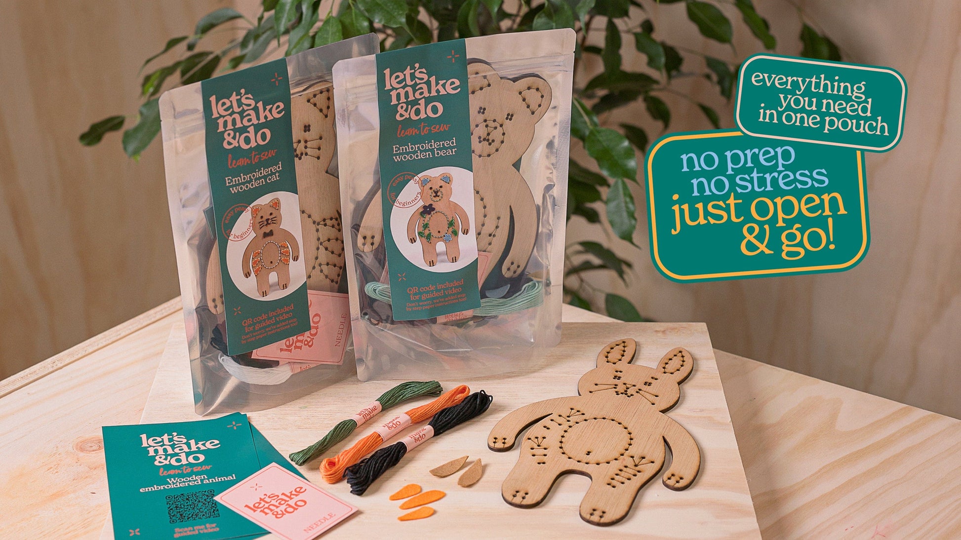 Let's Make & Do  Learn To Sew Cat Kit