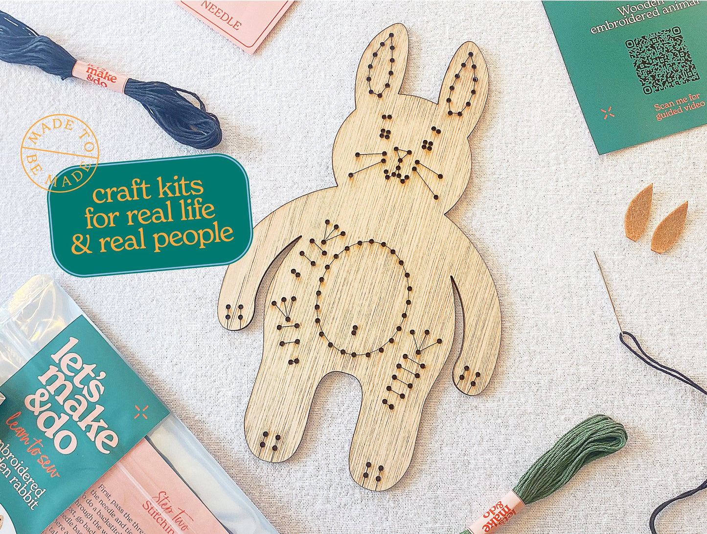 Let's Make & Do Learn To Sew Rabbit Kit