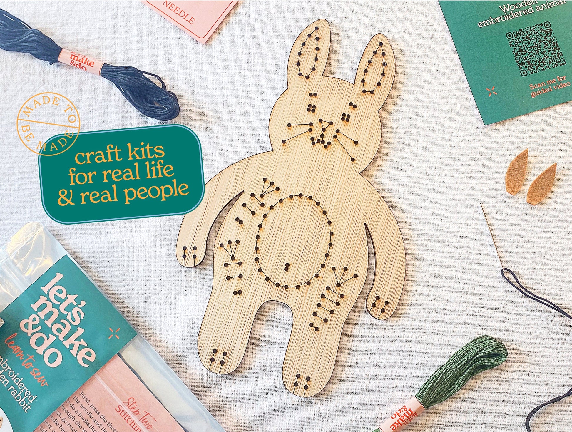 Let's Make & Do Learn To Sew Rabbit Kit