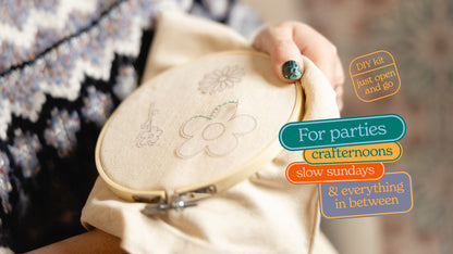 Let's Make & Do  Learn To Sew Your Own Embroidered Flowers Kit