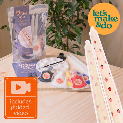 Let's Make & Do Paint Your Own Decorative Candles Kit