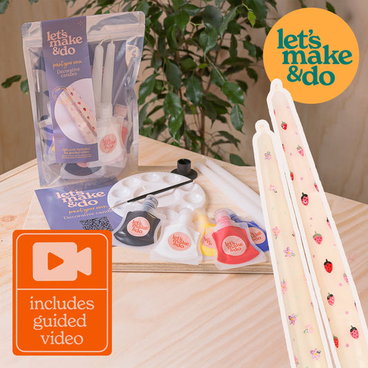 Let's Make & Do Paint Your Own Decorative Candles Kit