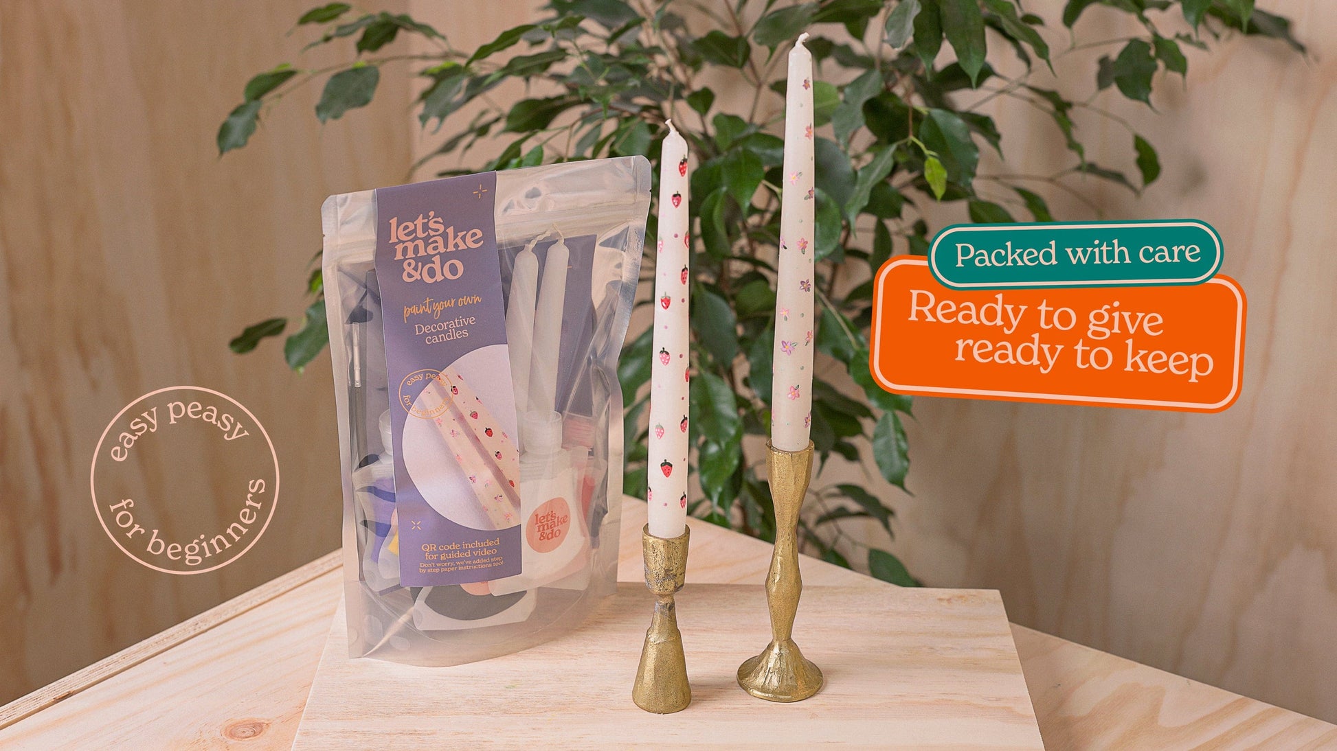 Let's Make & Do Paint Your Own Decorative Candles Kit