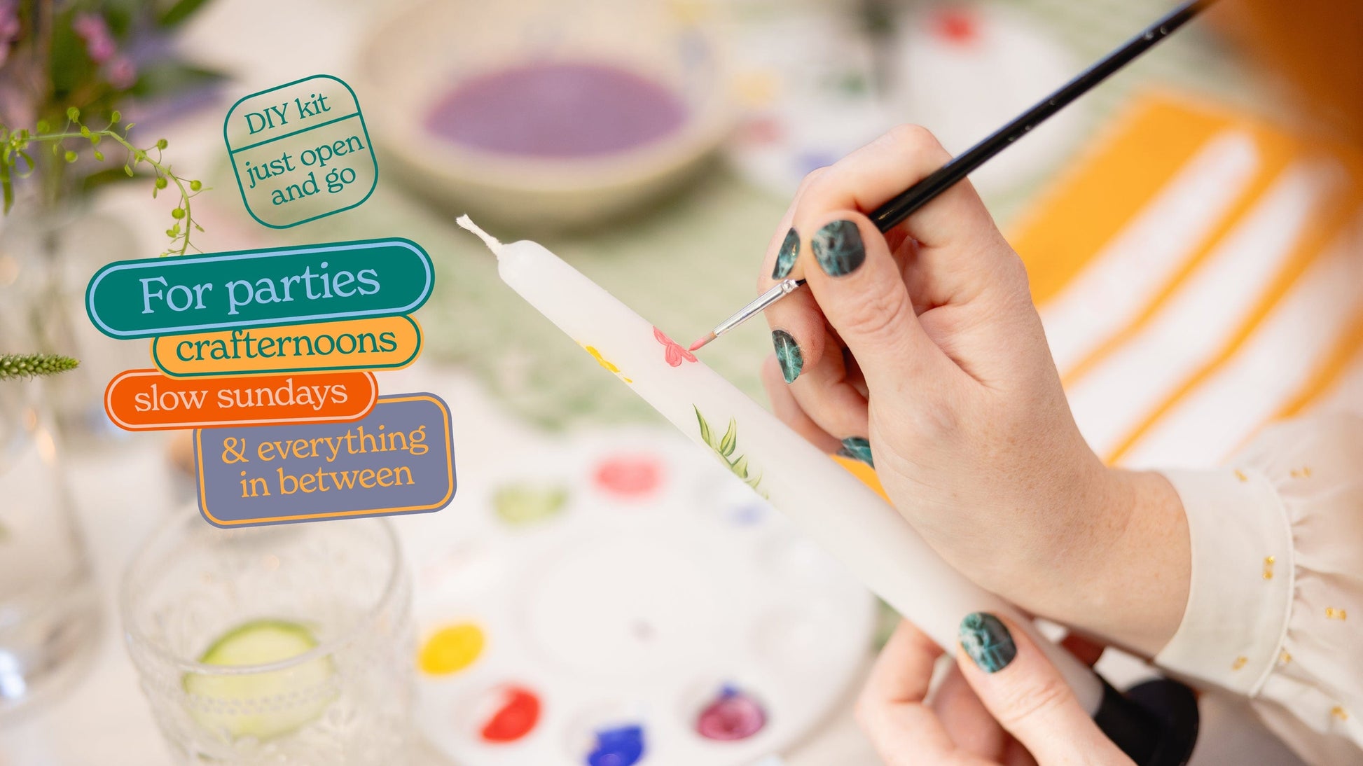 Let's Make & Do Paint Your Own Decorative Candles Kit