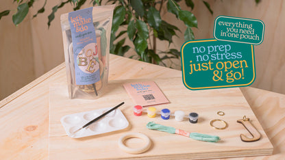 Let's Make & Do Paint Your Own Initial Keyring Kit