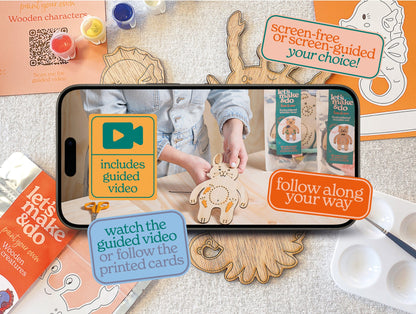 Let's Make & Do Paint Your Own Wooden Sea Creatures Kit