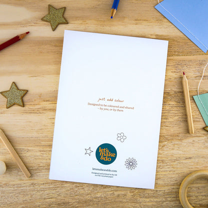 Let's Make & Do Keepsake Teacher Card — Colour Your Own Personalised Gift for Teachers