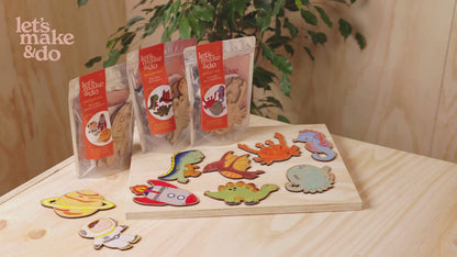 Paint Your Own Wooden Dinosaurs Kit