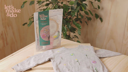 Learn To Sew Your Own Embroidered Flowers Kit
